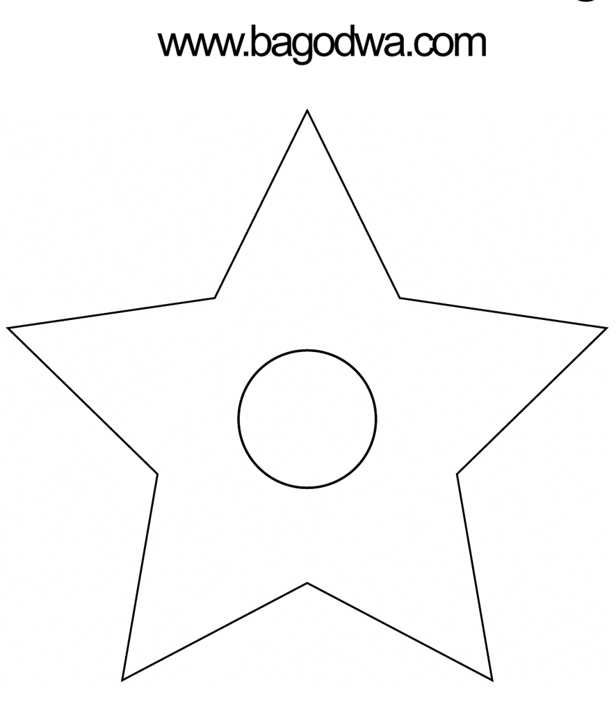 12 dessins de coloriage étoile 5 Branches à imprimer