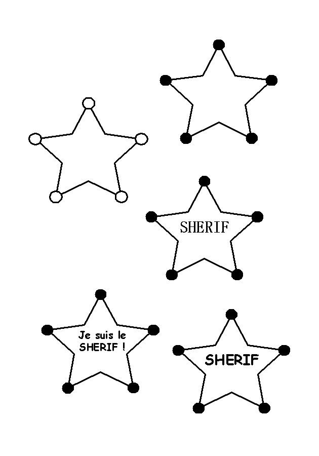 17 dessins de coloriage étoile De Shérif à imprimer