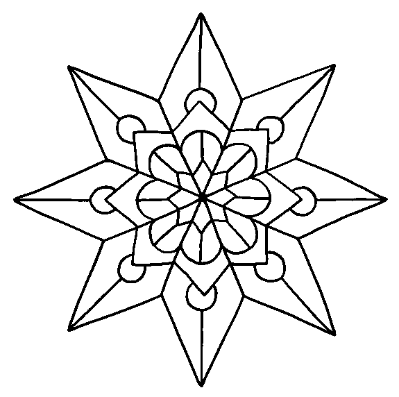 dessin etoile noel