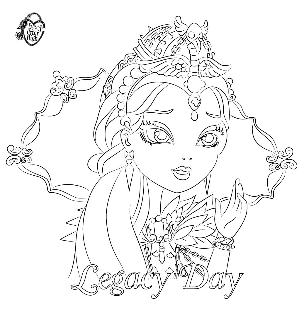 baby ever after high coloring pages - photo #5