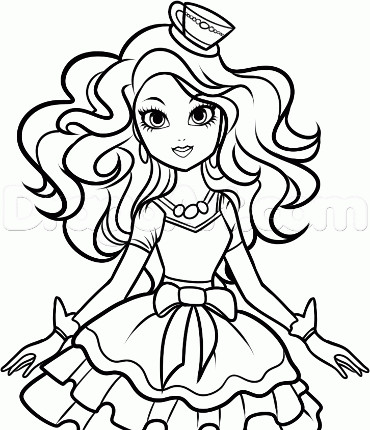 maddy hatter coloring pages - photo #32