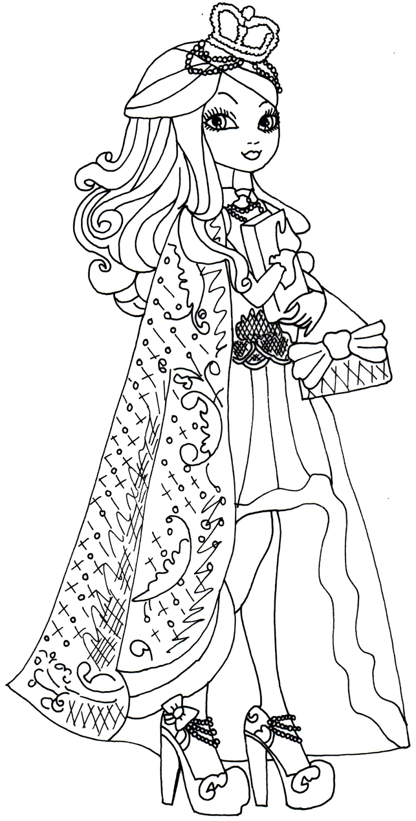 coloriage à dessiner ever after high