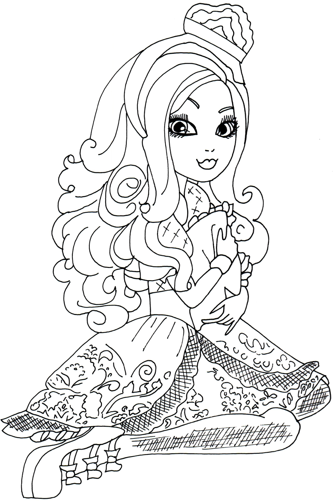 coloriage à dessiner ever after high gratuit