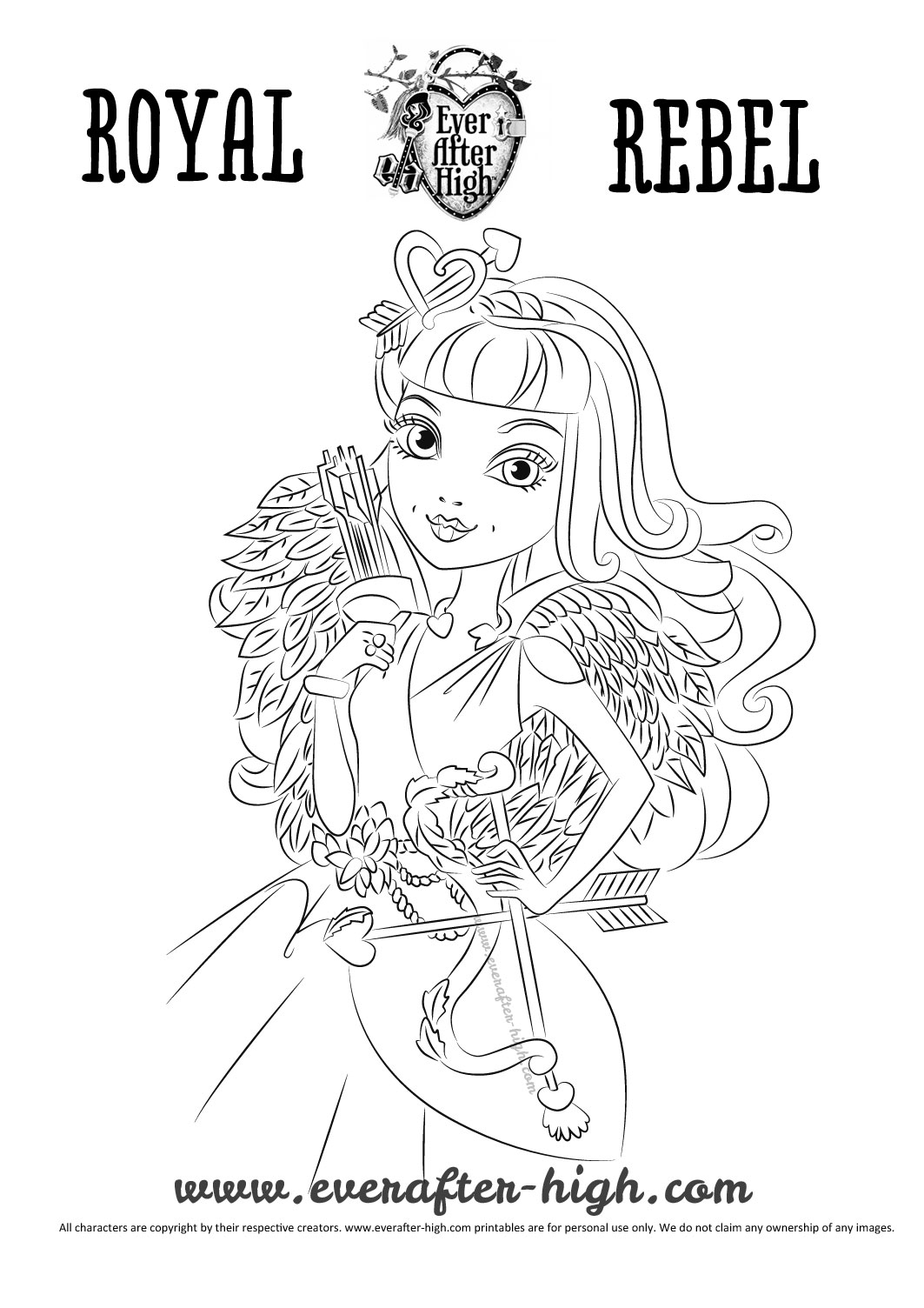 Coloriage Dessin Animé   imprimer dessin   colorier ever after high