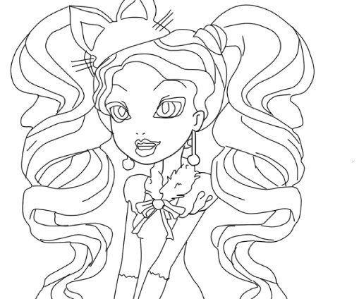 coloriage ever after high madeline