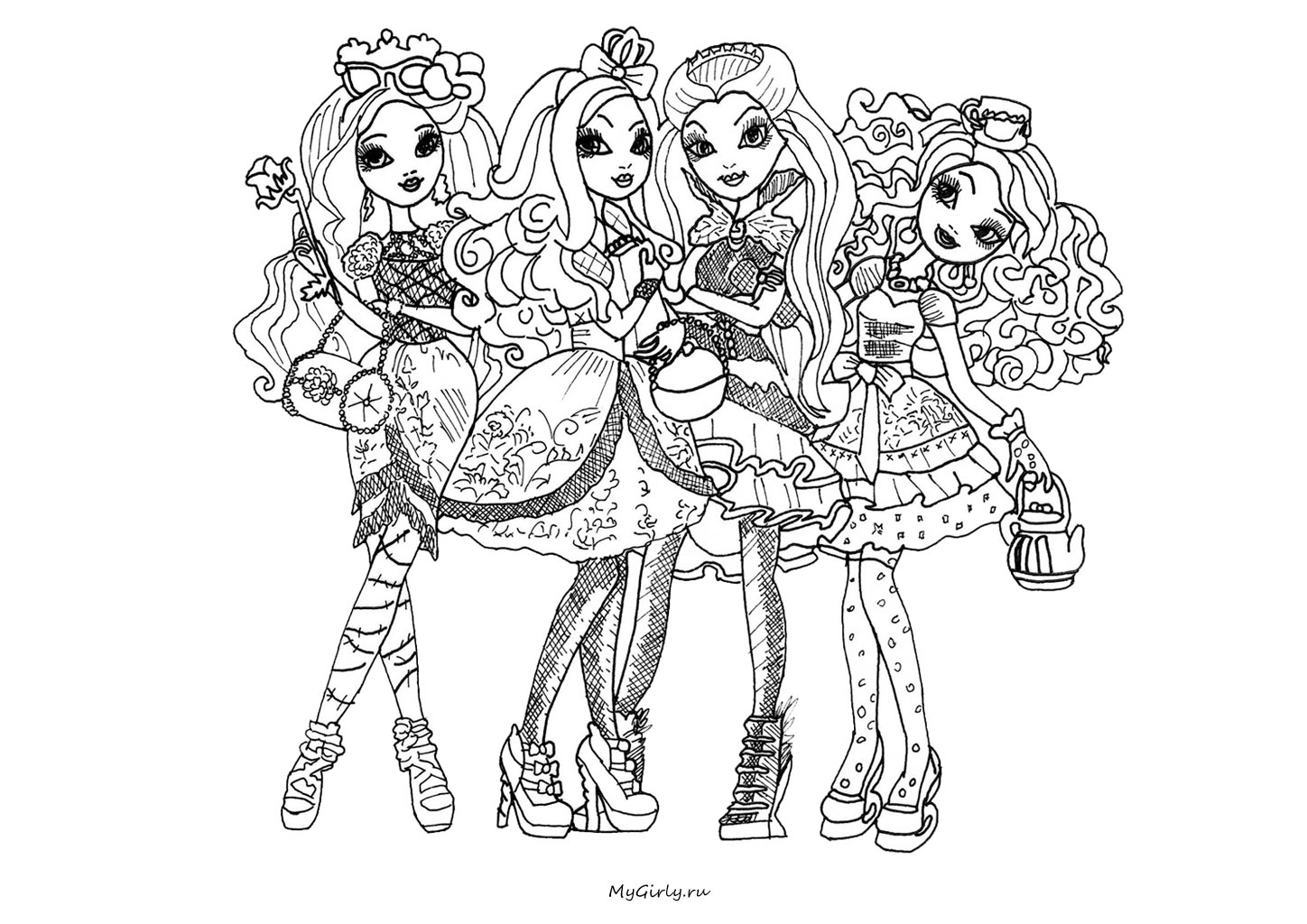 jeux de dessin   colorier ever after high