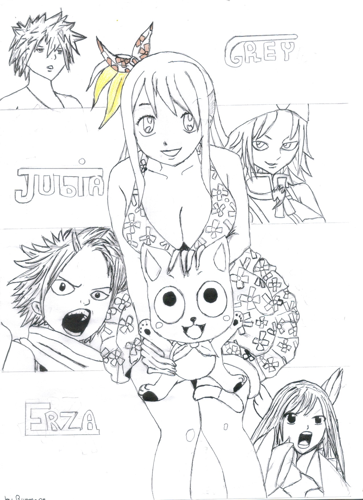 coloriage a imprimer fairy tail