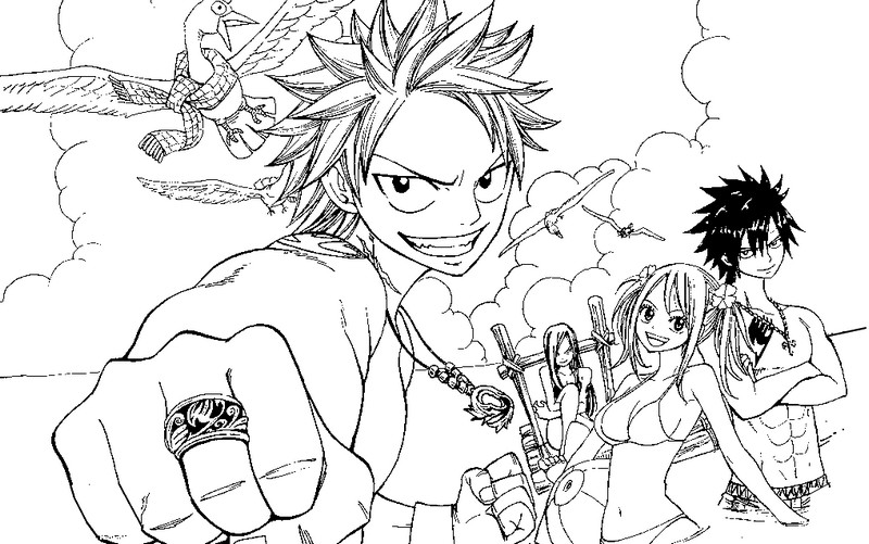 dessin  colorier fairy tail gratuit en ligne