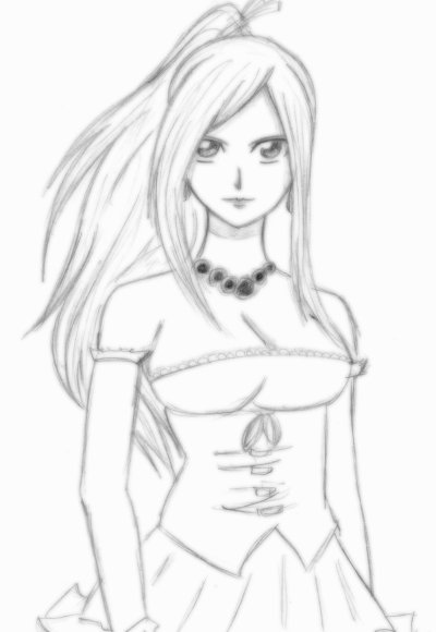 coloriage fairy tail mirajane