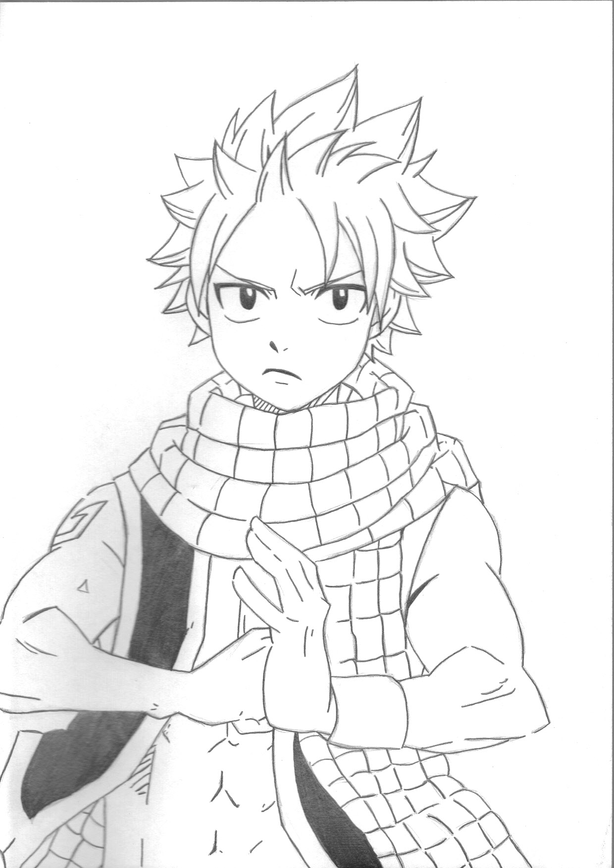 coloriage fairy tail gray