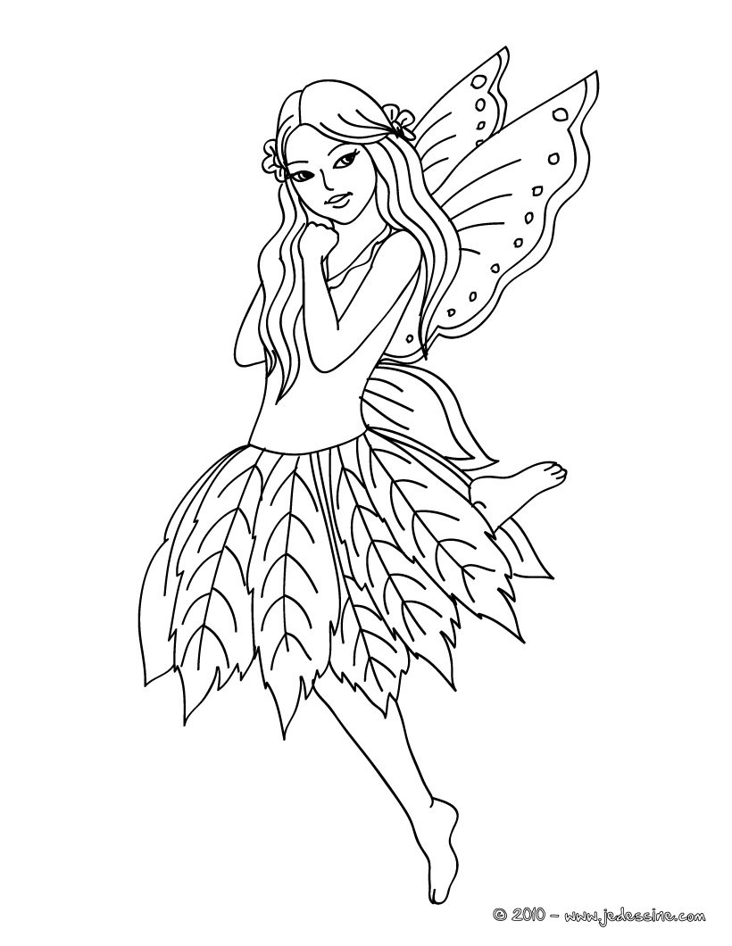 Coloriage FEE Coloriage FEE gratuit Jedessine 