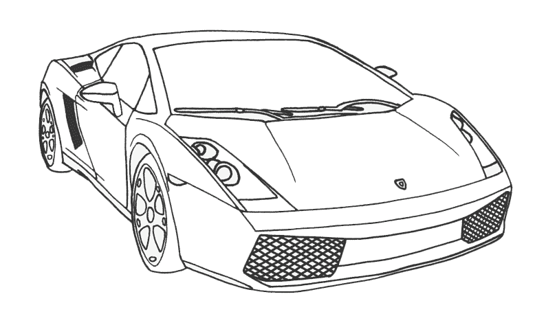 dessin à colorier ferrari enzo a imprimer