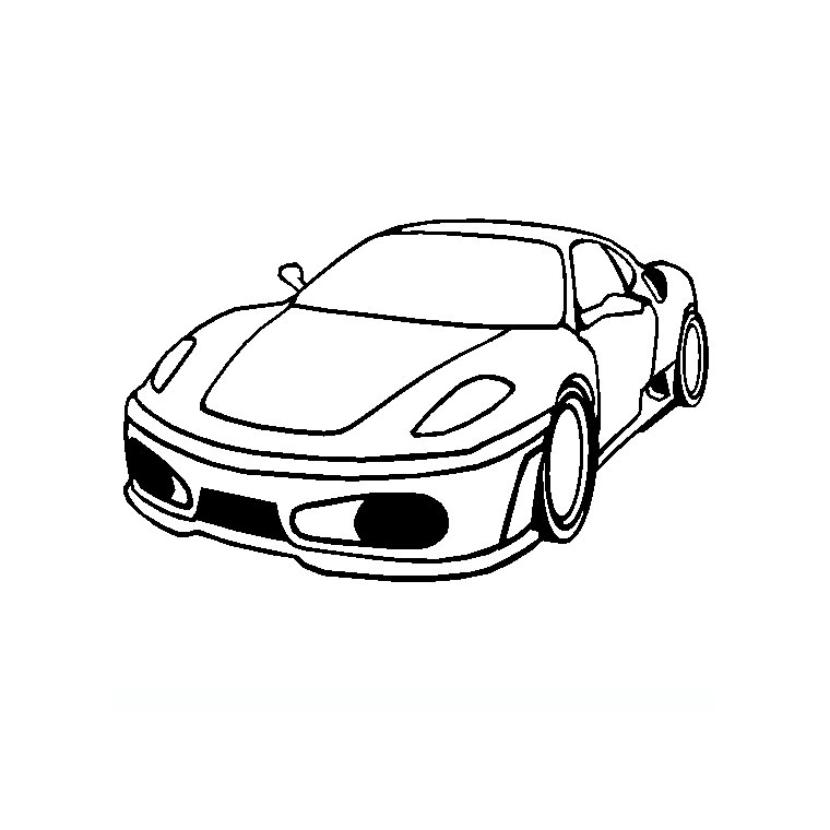 dessin à colorier ferrari f40