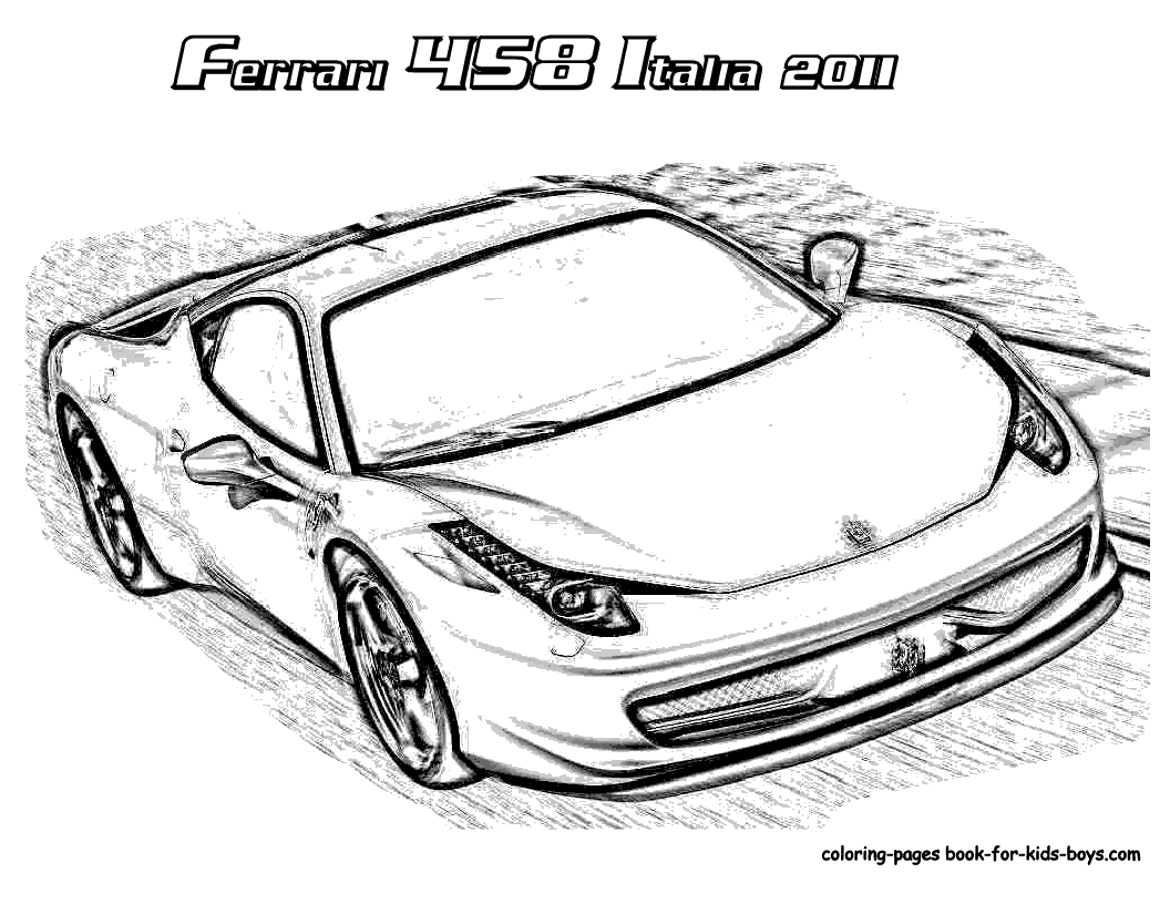 Coloriage Autres   imprimer dessin imprimer ferrari enzo