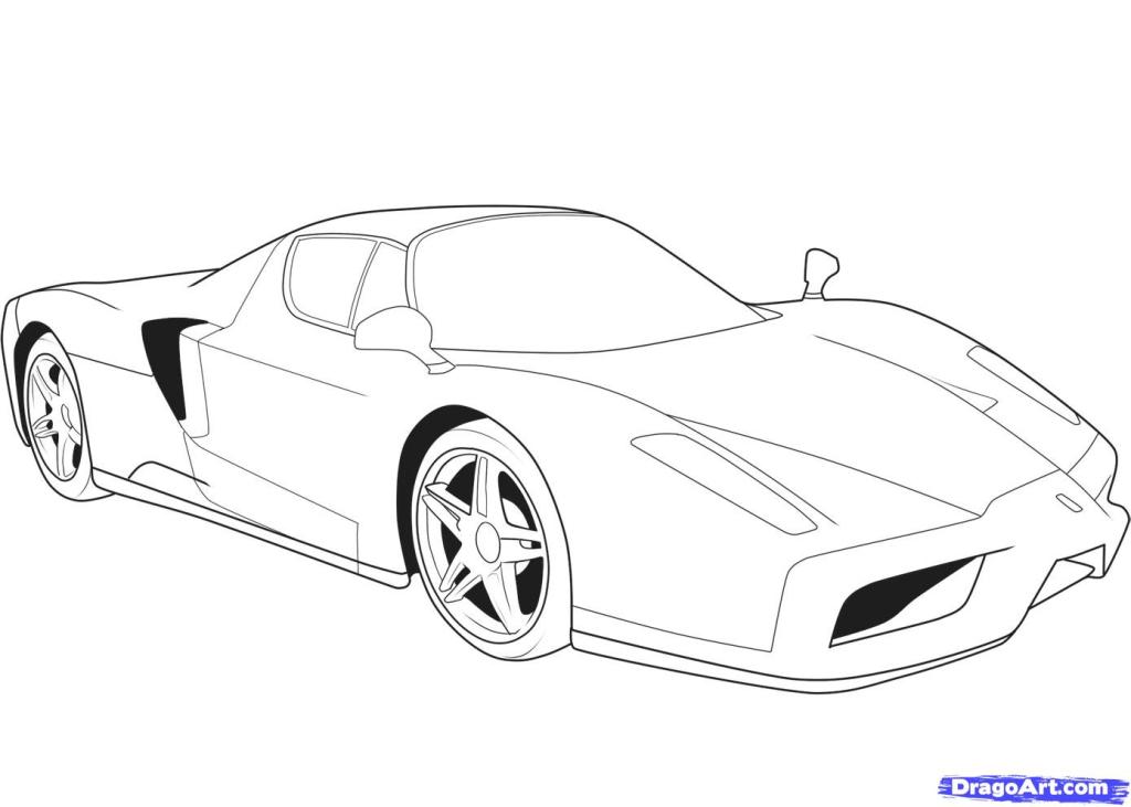 coloriage à dessiner logo ferrari