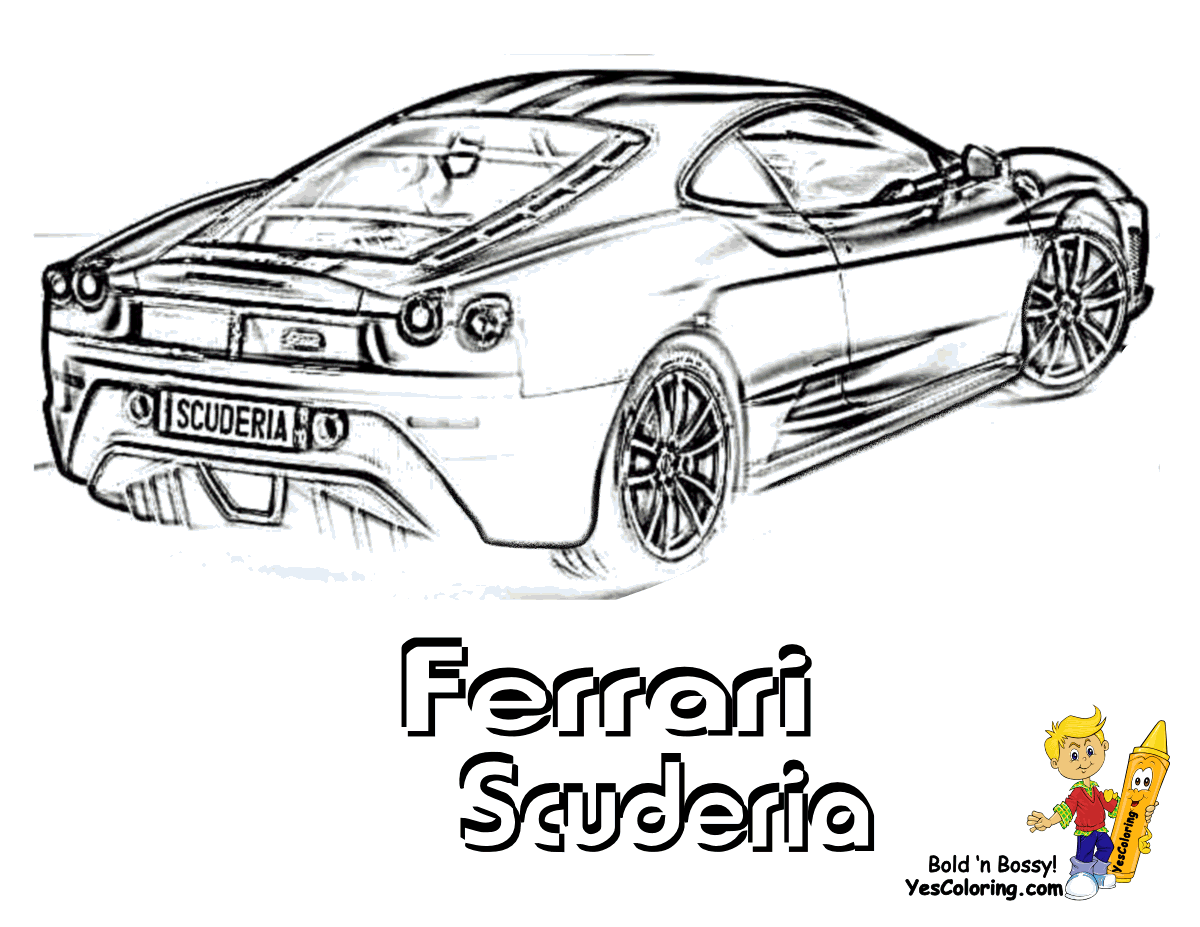 dessin ferrari f12   imprimer