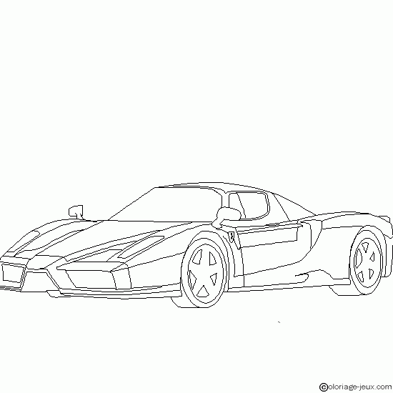 dessin  colorier en ligne gratuit ferrari