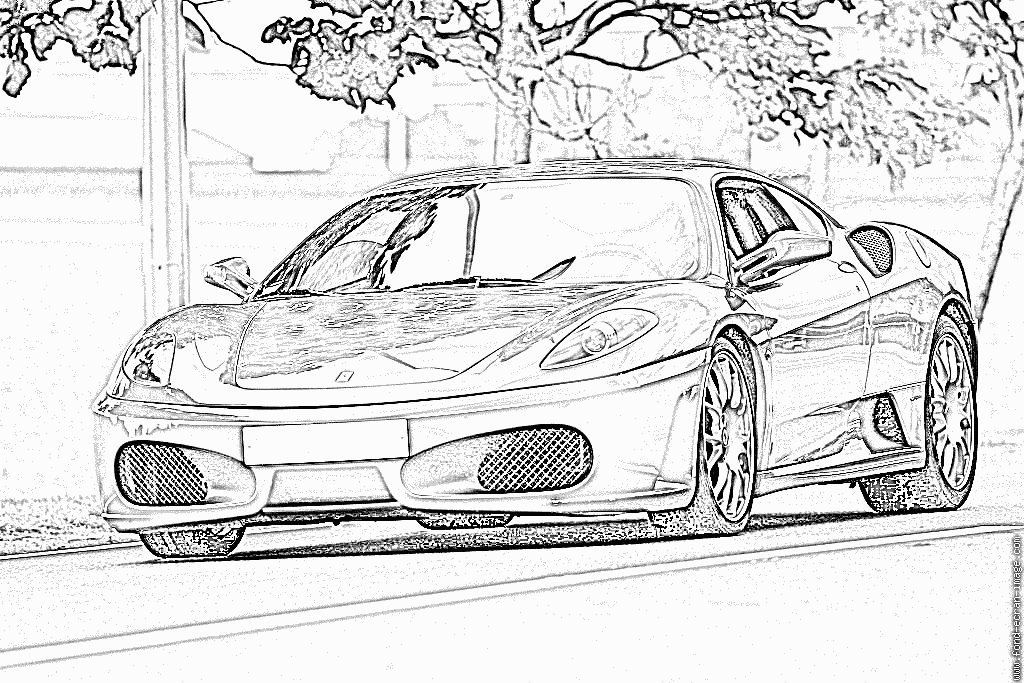 coloriage ferrari 458 italia imprimer