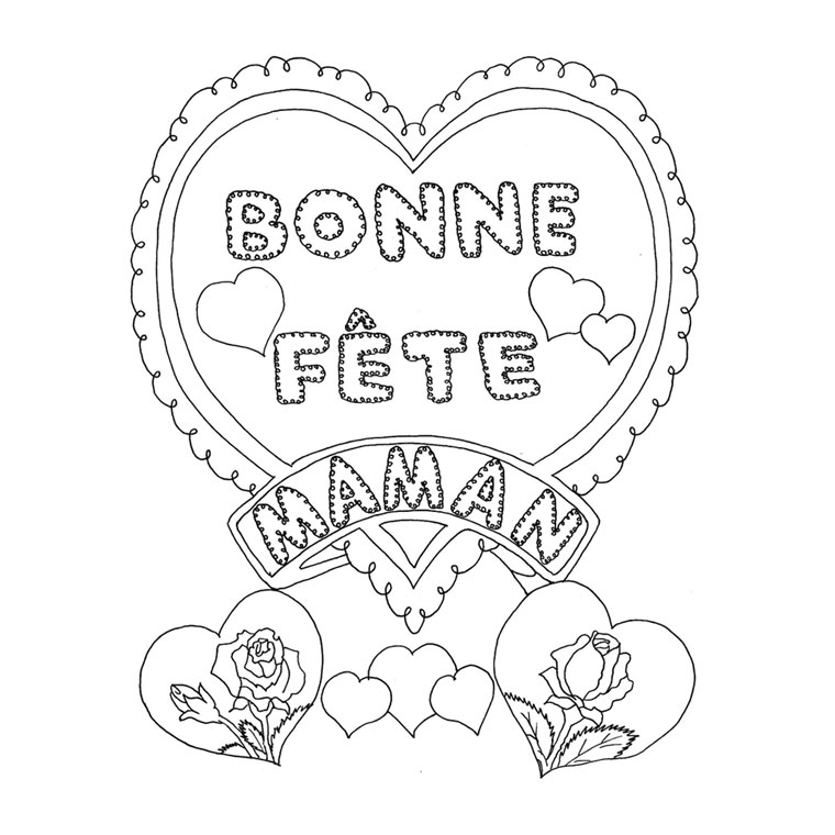 coloriage fete des meres 2015