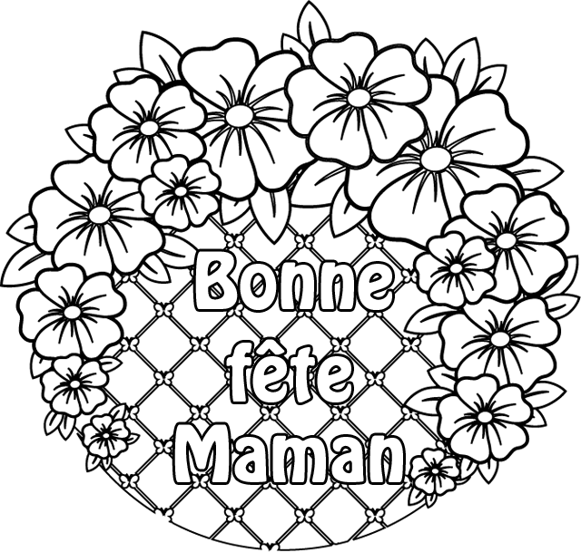 coloriage a dessiner mandala fete des meres