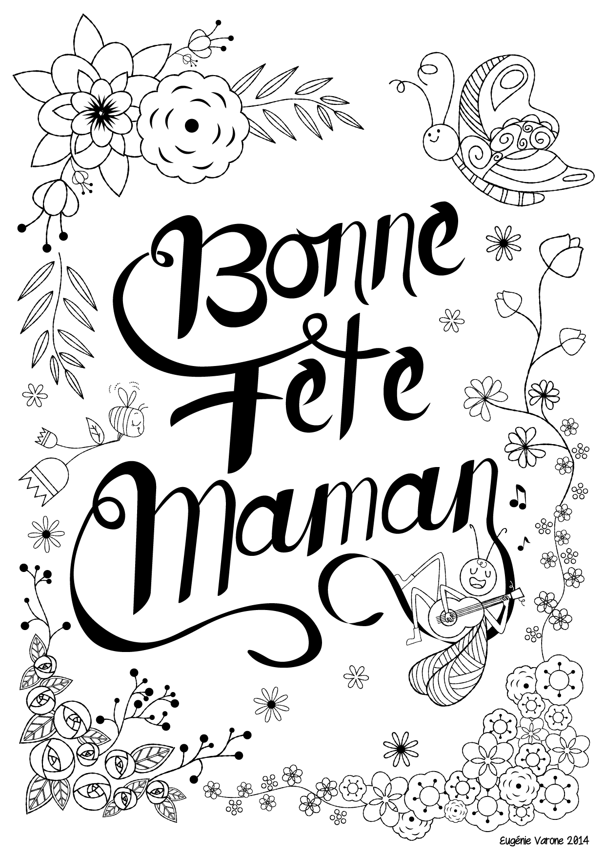 119 dessins de coloriage Fête Des Mères à imprimer