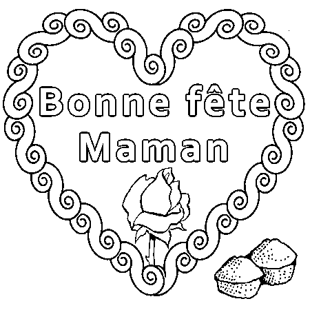 Coeur A Imprimer Pour La Fete Des Meres