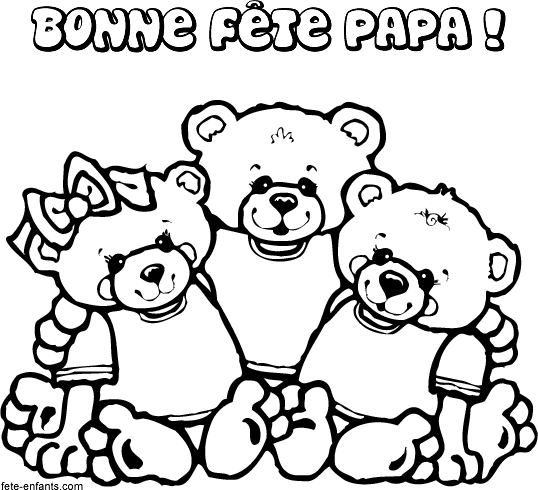 Coloriage Fête des pères à imprimer Coloriages Fêtes - coloriage fête des pères