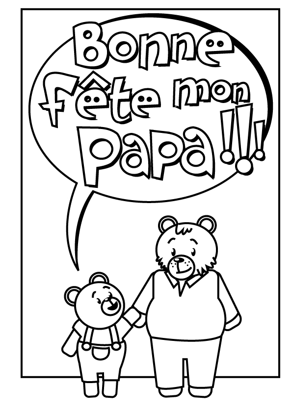 coloriage  dessiner gratuit dessin fete des peres