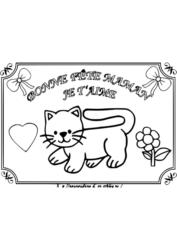 Coloriage Hello Kitty Fete Des Meres