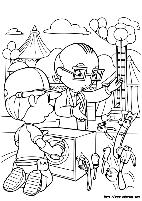 coloriage pour une fete