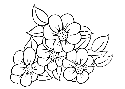 imprimer coloriage bouquet fleurs