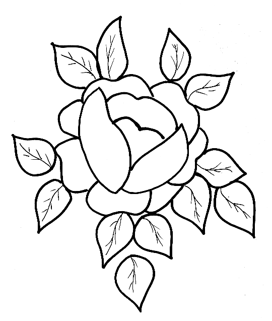 coloriage fleur facile