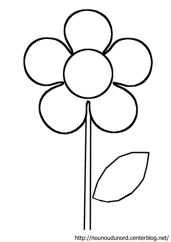 coloriage à dessiner belle fleur