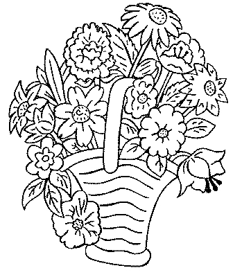 dessin  colorier fleur hawaienne