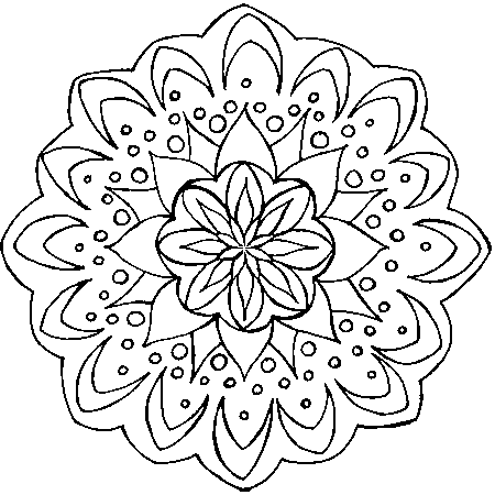 coloriage à dessiner fleur d'automne