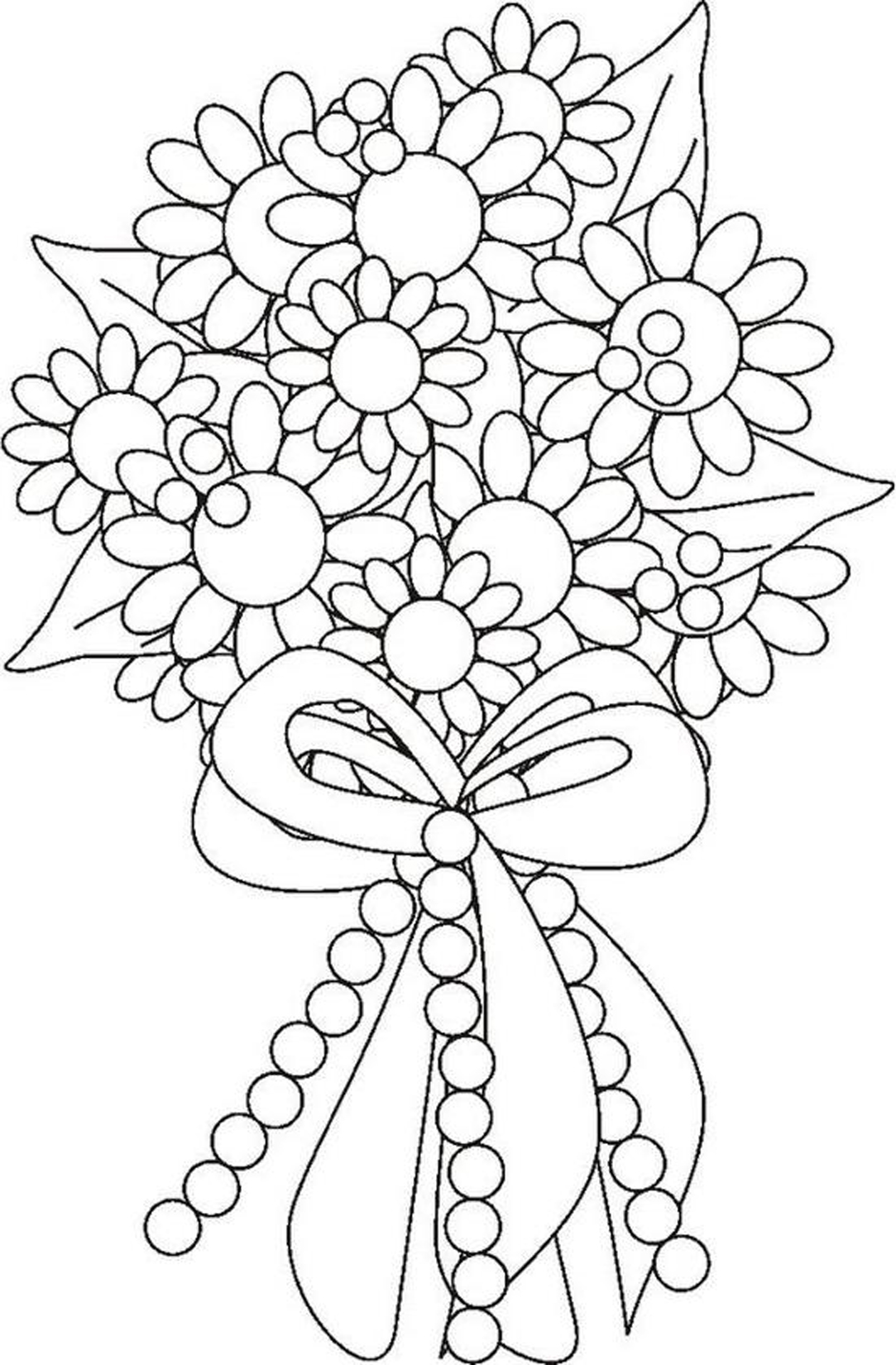 coloriage fleurs dete