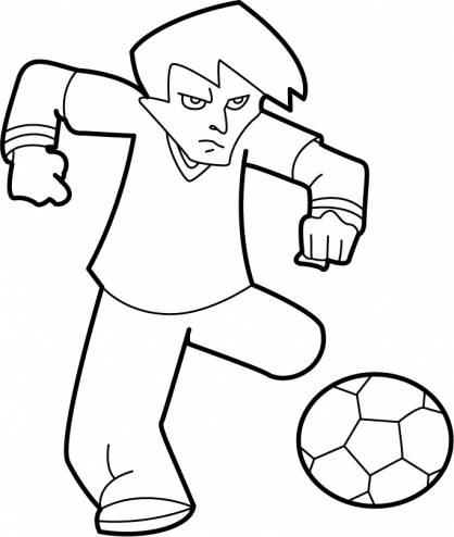 coloriage de foot 2 rue a colorier