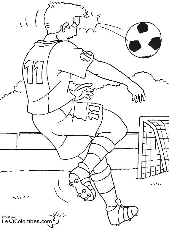 coloriage foot logo