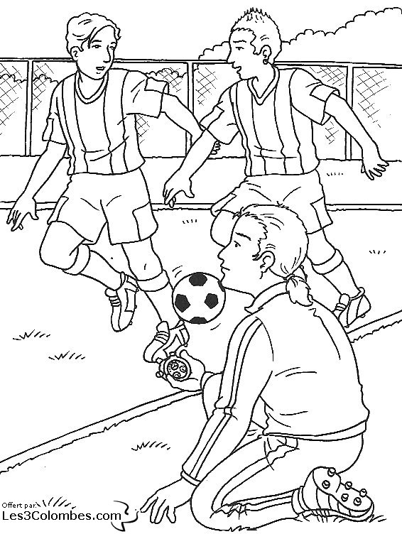 coloriage foot