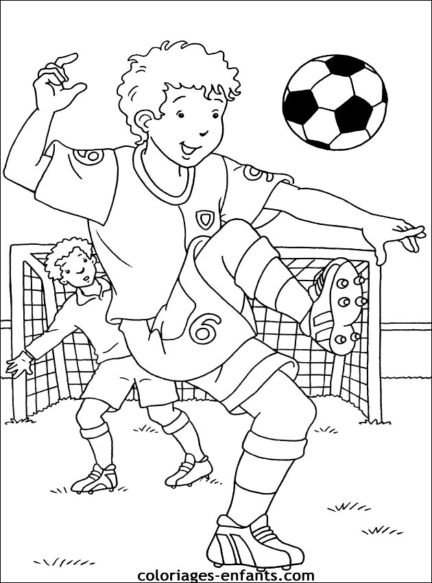 coloriage foot