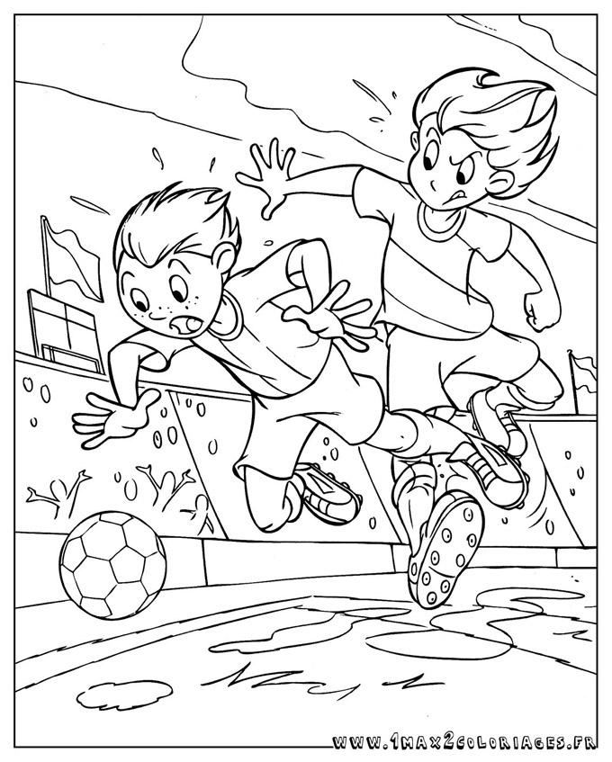 coloriage football