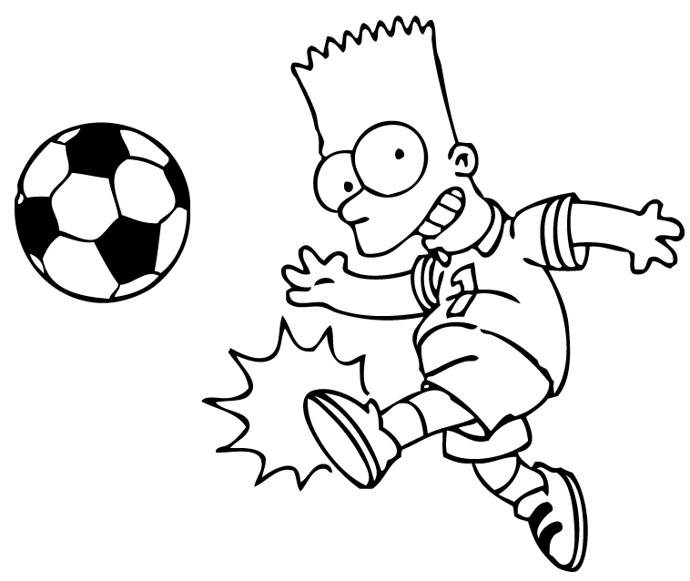 coloriage a dessiner footballeur imprimer