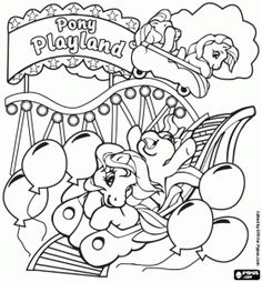 coloriage à dessiner fete foraine