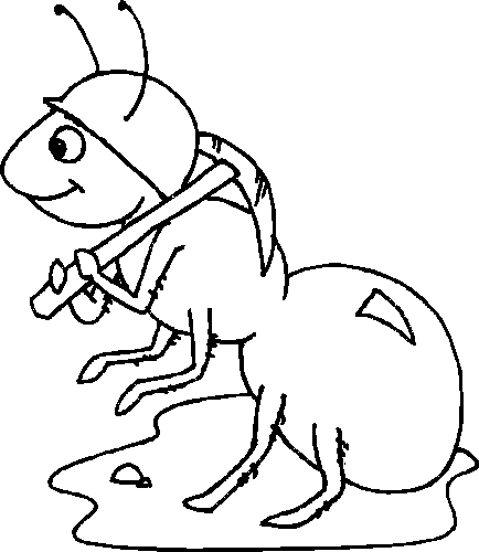 colorier une fourmi