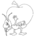 coloriage à dessiner fourmi