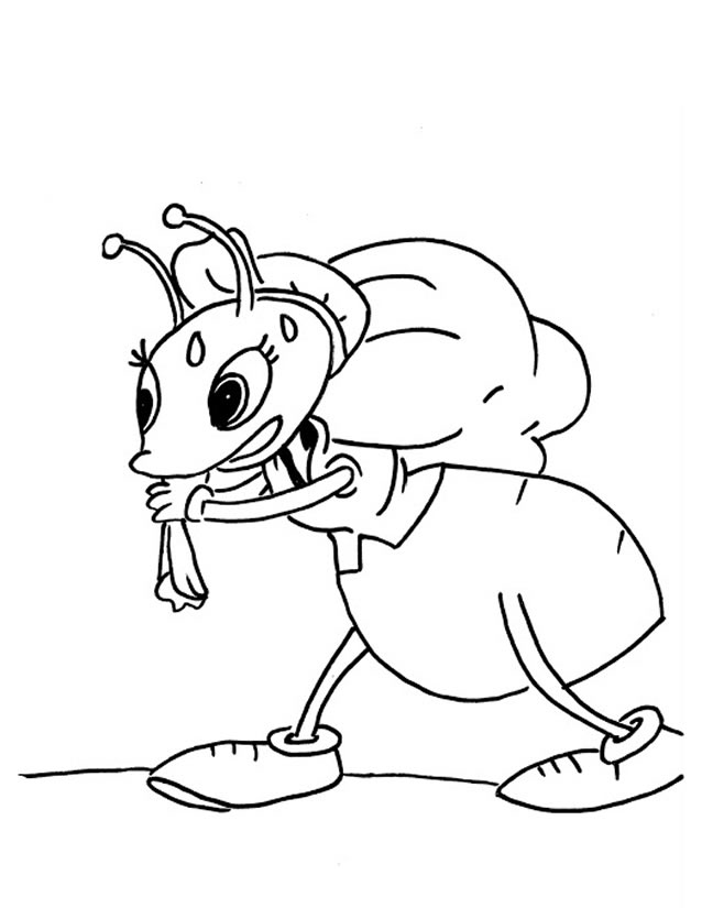 coloriage  dessiner la fourmi