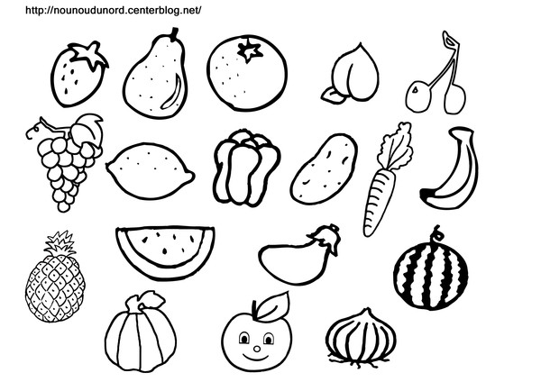 dessin codé fruits maternelle