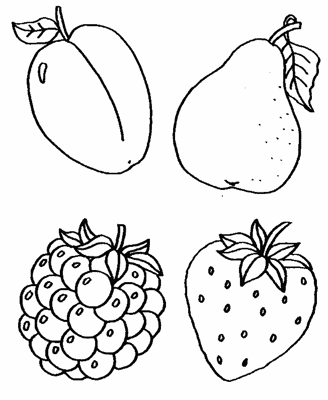 dessin à colorier fruit à imprimer