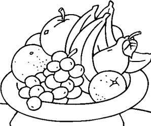 dessin fruits à imprimer