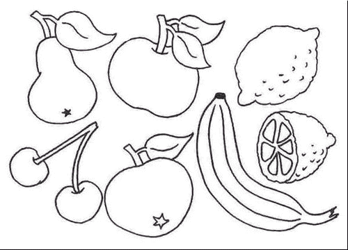 coloriage fruits et légumes maternelle